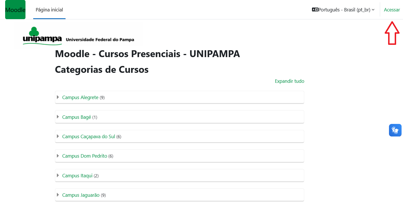Figura 2 - Acesso a plataforma