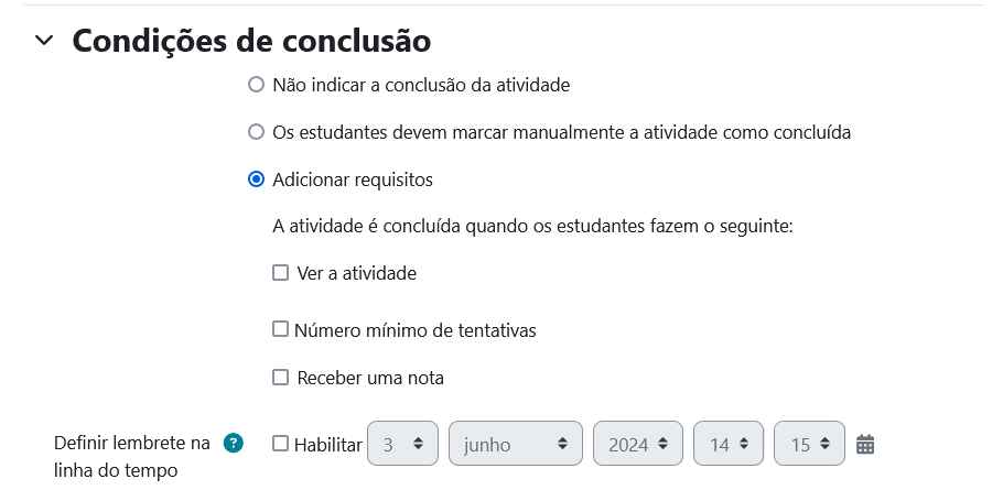 Barra de Progresso de Conclusão